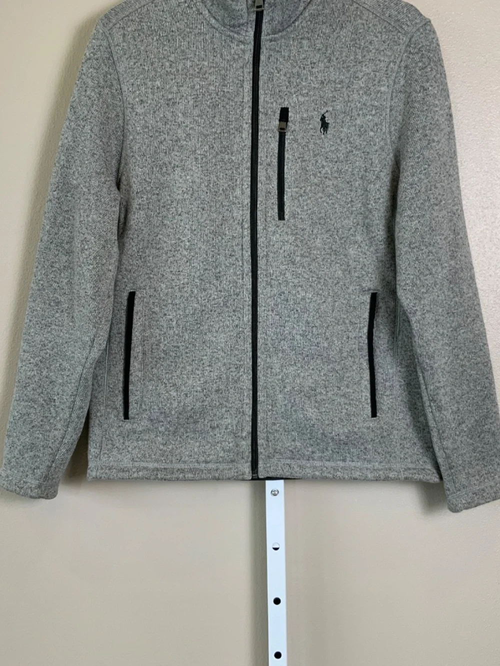 POLO Ralph Lauren Knit Fleece Lined Full Zip Mockneck Jacket